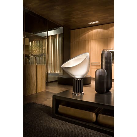 Lampe de table Taccia LED plastique argent / H 64,5 cm - Castiglioni, 1962 - Flos