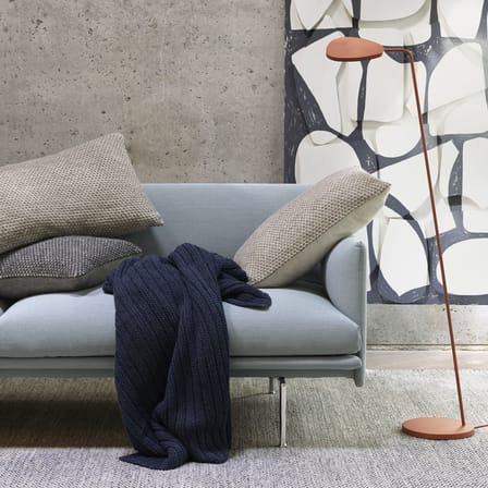 Lampadaire Leaf LED métal orange / Orientable - Muuto