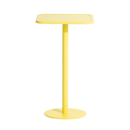 Mange-debout Week-End métal jaune / 60 x 60 cm x H 105 cm - Petite Friture