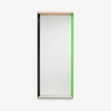 Miroir mural Colour Frame - Large bois vert / L 58 x H 140 cm - Vitra
