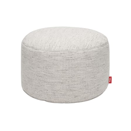 Sitzkissen Point Large Mingle textil weiß beige / Ø 70 cm - Bouclé-Stoff - Fatboy