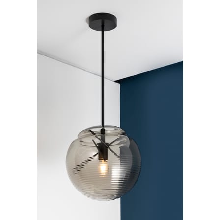 Suspension Vitruvio verre noir / Verre soufflé - Ø 40 cm - Artemide