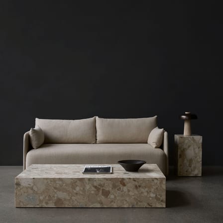 Table basse Plinth Grand pierre beige / Pierre - 137 x 76 cm x H 28 cm - Audo Copenhagen