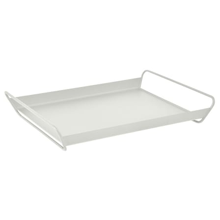 Tablett Alto metall grau / Stahl - 53 x 38,5 cm - Fermob