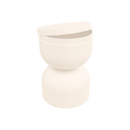 Tabouret Piapolo métal beige / Coffre rangement - Fermob