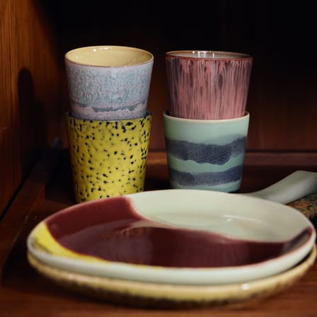 Tazzina da caffè 70s ceramics ceramica multicolore / Set di 4 - 23 cl - HK LIVING