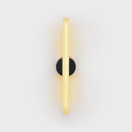 Applique salle de bains Kilter Short LED verre noir / H 50 cm - Orientable - TALA