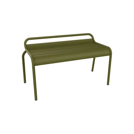 Banc empilable Luxembourg métal vert / Compact - 2 places / L 90 cm - Fermob