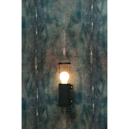 Outdoor-Wandleuchte Bendz metall schwarz / H 30 cm - Transparent - SAMMODE STUDIO