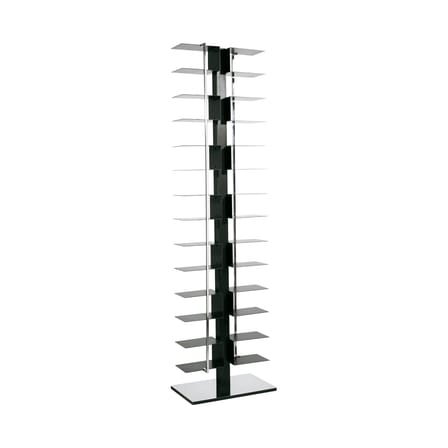 Bibliothèque Ptolomeo métal noir / 2 faces - H 192 cm - Opinion Ciatti