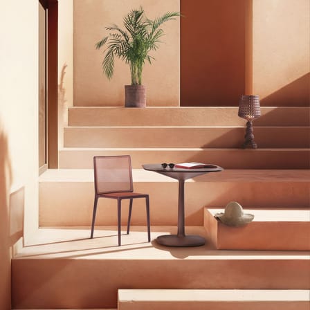 Chaise empilable Belvedere Tech / OUTDOOR - Tressage technopolymère - Kartell