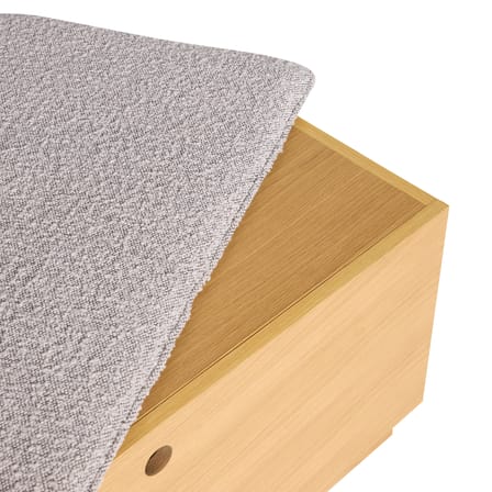 Banc rembourré Alcove / Coffre avec tiroir - L 90 cm - HÜBSCH