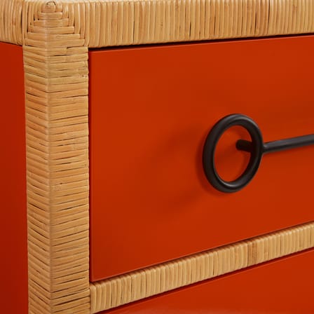Commode Wellington bois orange / L 91 x H 86 cm - Jonathan Adler