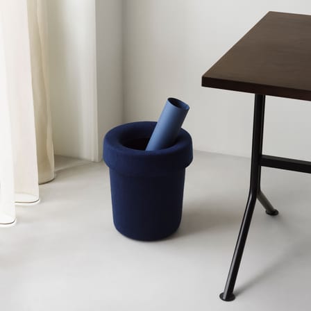 Corbeille à papier Hide tissu bleu / Feutre recyclé - Normann Copenhagen
