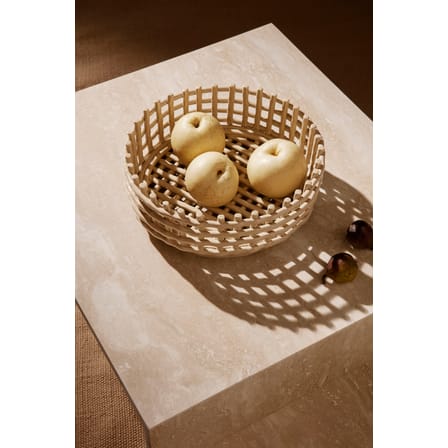 Corbeille Ceramic céramique beige / Ø 29 x H 10 cm - Fait main - Ferm Living