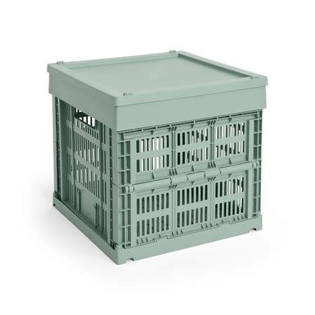 Couvercle  plastique vert / Pour panier Colour Crate Medium Square & Cube 30 x 30 cm - Hay