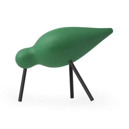 Décoration Oiseau Shorebird M bois vert / L 15 x H 11 cm - Normann Copenhagen