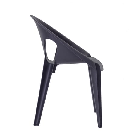 Fauteuil empilable Bell plastique bleu / Polypropylène recyclé (éco-conçu) - Konstantin Grcic, 2020 - Magis