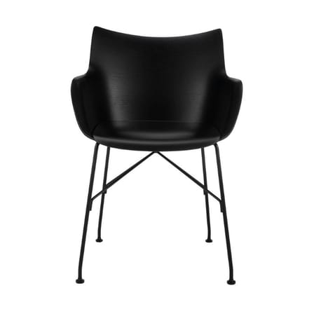 Fauteuil Q/Wood bois noir / Bois moulé - Kartell