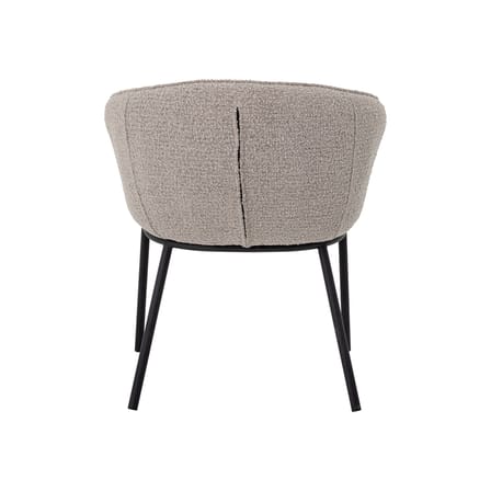Fauteuil rembourré Cortone tissu gris - Bloomingville