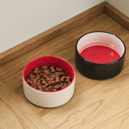 Gamelle pour chien & chat Hay Dogs céramique bleu / Small - Ø 15,5 x H 7 cm - Hay
