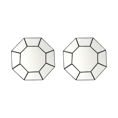 Glasteller Carte Blanche keramik weiß / Set von 2 - Ø 18.5 cm - Serax