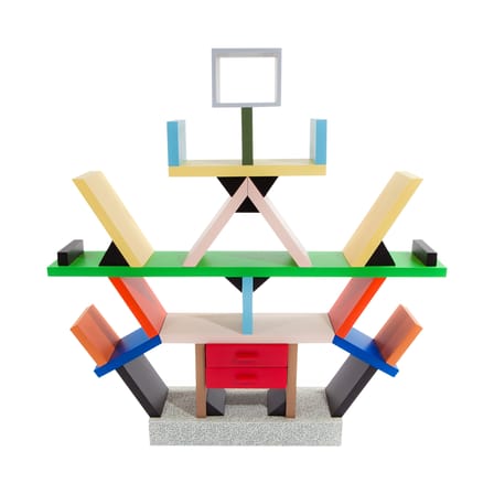 Miniatura Carlton materiale plastico legno multicolore by Ettore Sottsass / 1981 - Echelle 1:4 - Memphis Milano