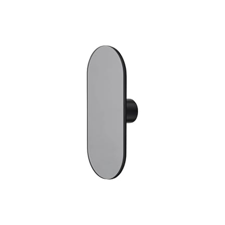 Patère Ovali verre gris / Miroir - L 7 x  H16 cm - AYTM