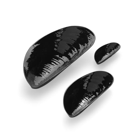Plat de service Marcel Medium céramique noir / 30.5 x 14 cm - Serax