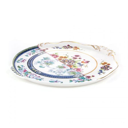 Plat Hybrid Dorotea céramique multicolore / Ø 35 cm - Seletti