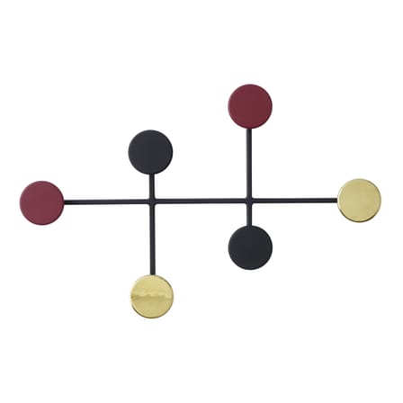 Portemanteau mural Afteroom Small métal multicolore / L 37 cm - Audo Copenhagen