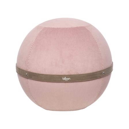 Pouf Côtelé XL rose / Ergonomique - Ø 65 cm / Velours côtelé - BLOON PARIS