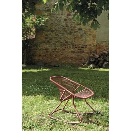 Rocking chair Sixties / Assise souple plastique tressé - Fermob