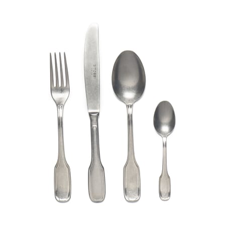 Set de couverts Vintage métal gris argent / 24 pièces - Bitossi Home
