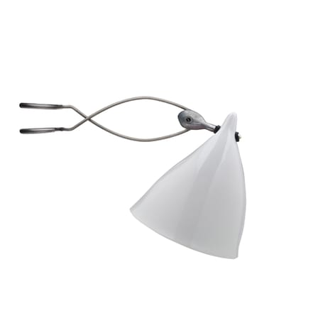 Spot à pince Cornette céramique blanc en porcelaine - Tsé-Tsé