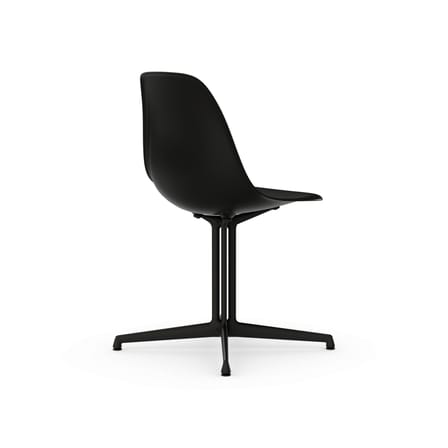 Stuhl RE DSL - Eames Plastic Side Chair plastikmaterial schwarz / (1950) - Fuß La Fonda / Recycelt - Vitra