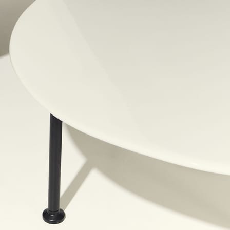 Table basse Carmel Medium céramique blanc / Ø 75 x H 30 cm - Gubi
