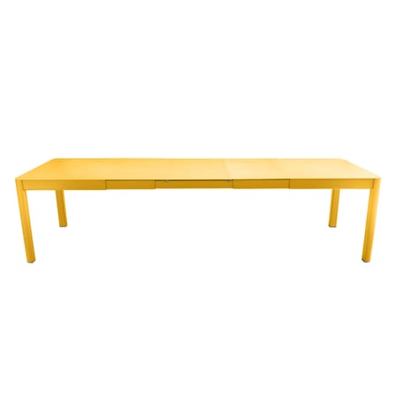 Table à rallonge Ribambelle XL métal jaune / L 149 à 299 cm - 6 à 14 personnes - Fermob
