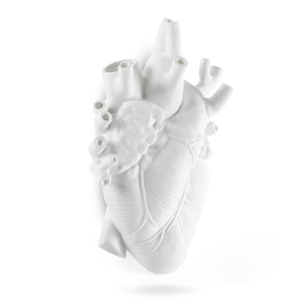 Love in Bloom Giant Vase plastic material white Giant / Human heart - Resin / H 60 cm - Seletti