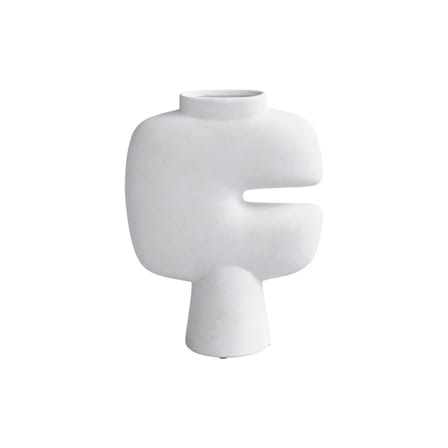Vase Tribal Medium céramique blanc / L 22,5 x H 30 cm - 101 COPENHAGEN