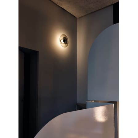 Delumina LED Wall light glass grey black / Glass - Ø 25 cm / Adjustable intensity & colour - DCW éditions