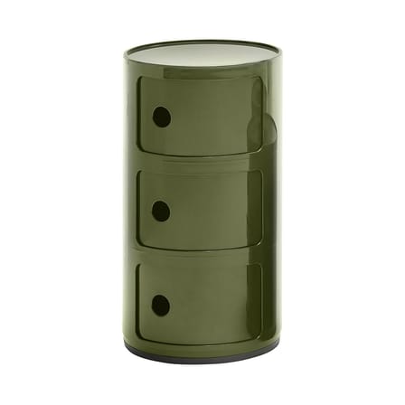 Ablage Componibili plastikmaterial grün / 3 Fächer - H 58 cm - Kartell