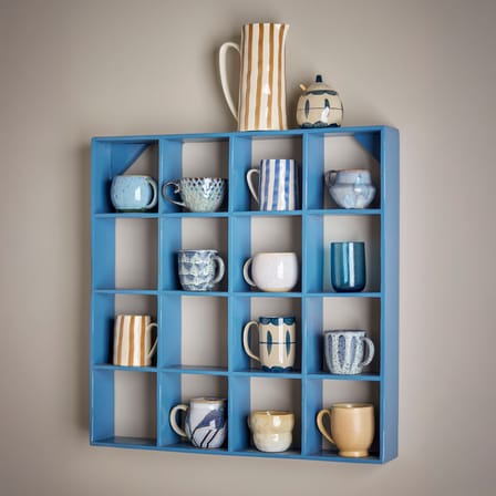 Etagère murale Bekka bois bleu / 70 x 70 x P 10 cm - Bloomingville