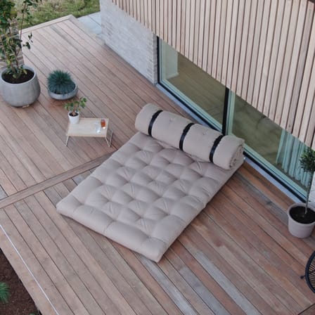 Canapé de jardin convertible Buckle Up Outdoor / L 140 cm - Bain de soleil & lit d'appoint - KARUP DESIGN
