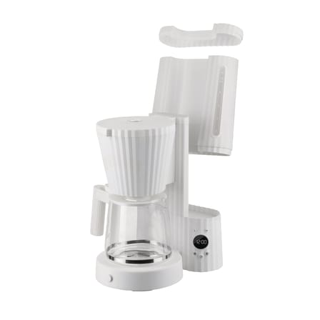 Cafetière filtre Plissé plastique blanc / Programmable - 1,5 L/10 tasses - Alessi