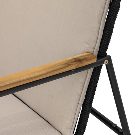 Canapé droit Hampton tissu beige / L 127 cm - Corde - Bloomingville