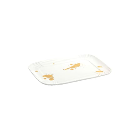 Tablett Estetico Quotidiano Anniversary keramik weiß / Groß – 26 x 34 cm - Seletti