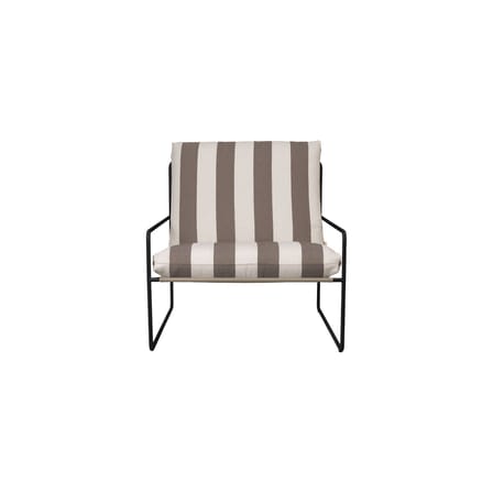 Fauteuil rembourré Desert tissu marron - Ferm Living