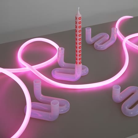 Guirlande lumineuse Flex Tube LED plastique rose / 5 mètres - Néon LED flexible - STUDIO ABOUT