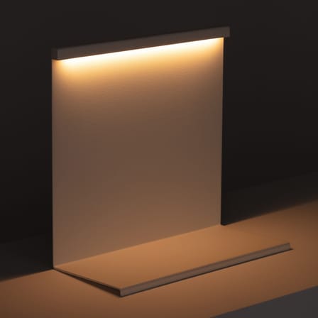 Lampe de table LBM LED métal blanc / L 22,5 x H 22 cm - Hay